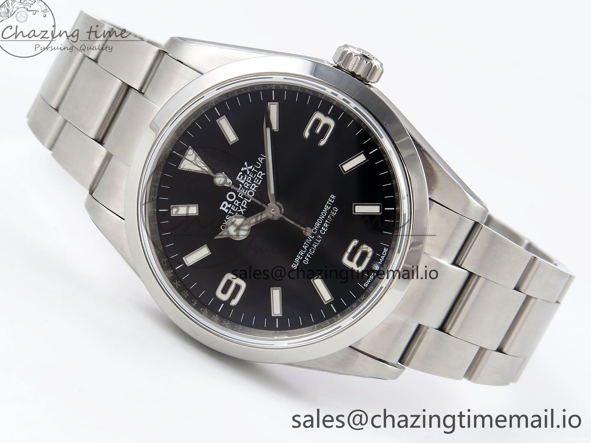 0122 Upgraded Explorer 36 904L Steel KRF 1:1 Best Edition Black Dial on SS Bracelet A2824 V 1179